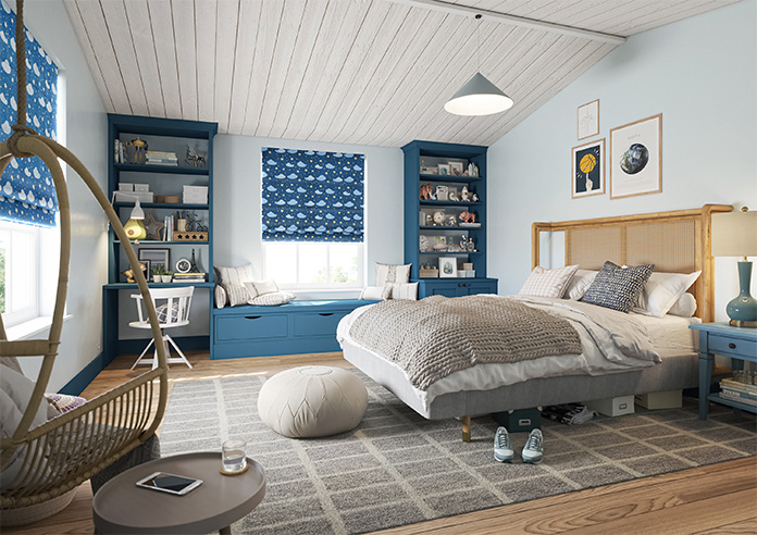 Starry Night, Blue Sighs - Roman Blind - Image 6
